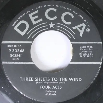 The Four Aces - Yes Sir, That's My Baby / Three Sheets To The Wind