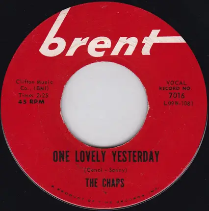 The Four Chaps - One Lovely Yesterday / Perfect Night For Love