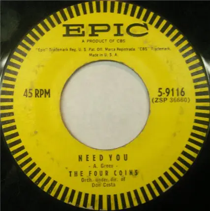 The Four Coins - The Song That Brought Us Together / Need You