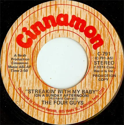 The Four Guys - Streakin' With My Baby (On A Sunday Afternoon)