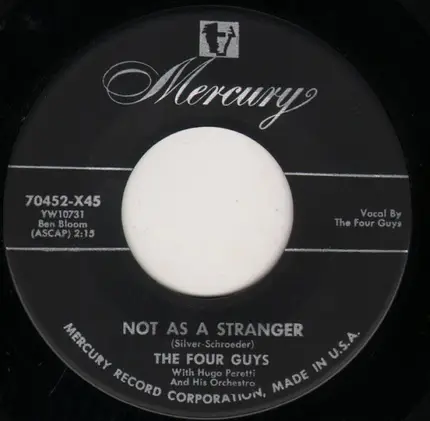 The Four Guys - Tonight's The Night / Not As A Stranger