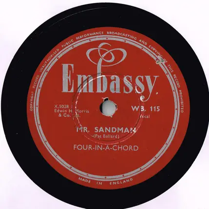The Four-In-A-Chord - Mr. Sandman / Sway