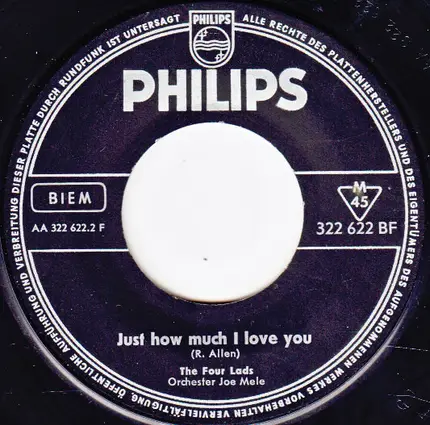 The Four Lads - Goona Goona / Just How Much I Love You