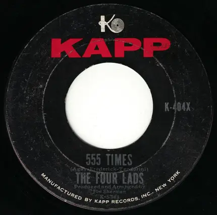 The Four Lads - I Should Know Better