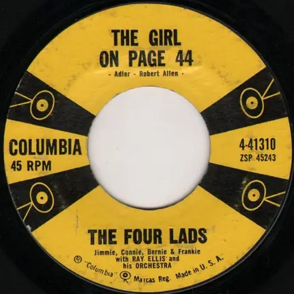 The Four Lads - Sunday / The Girl On Page 44