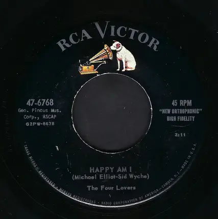 The Four Lovers - Happy Am I / Never, Never