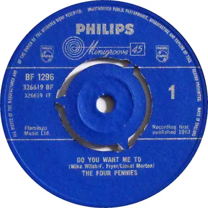 The Four Pennies - Do You Want Me To