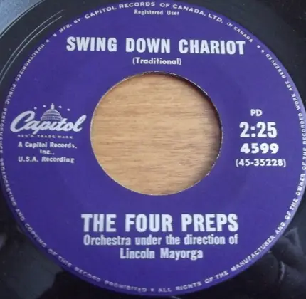The Four Preps - More Money For You And Me / Swing Down Chariot