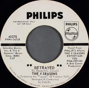 Frankie Valli - Betrayed / Toy Soldier