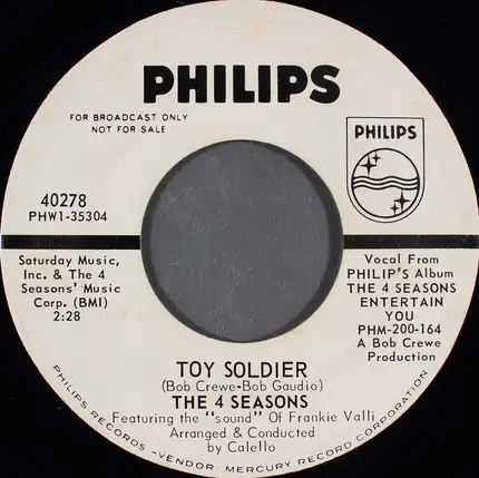 The Four Seasons - Betrayed / Toy Soldier