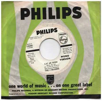 The Four Seasons - Lay Me Down