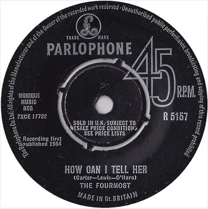 The Fourmost - How Can I Tell Her