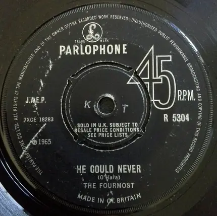 The Fourmost - Everything In The Garden / He Could Never