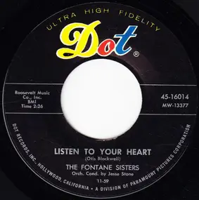 the fontane sisters - Listen To Your Heart / Please Be Kind