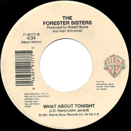 The Forester Sisters - Let Not Your Heart Be Troubled / What About Tonight