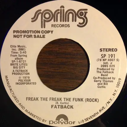 The Fatback Band - Freak The Freak The Funk (Rock)