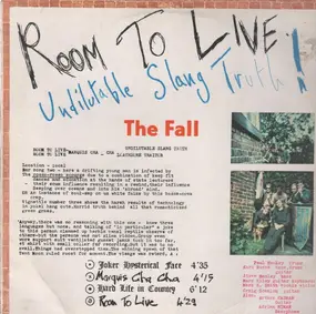 The Fall - Room to Live