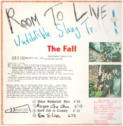 The Fall - Room to Live