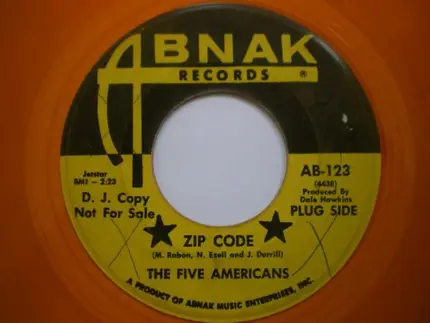 The Five Americans - Zip Code / Sweet Bird Of Youth