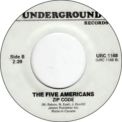 The Five Americans - Western Union / Zip Code