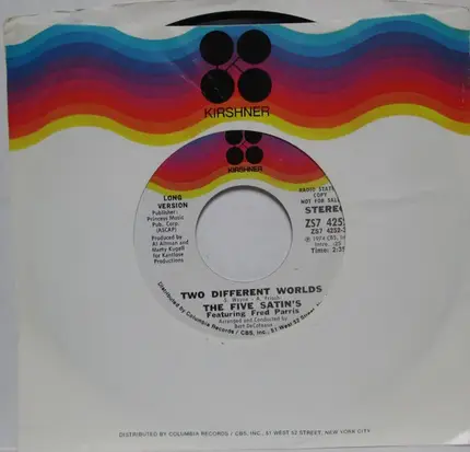 The Five Satins Featuring Fred Parris - Two Different Worlds