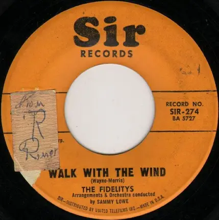 The Fidelity's - Only To You / Walk With The Wind