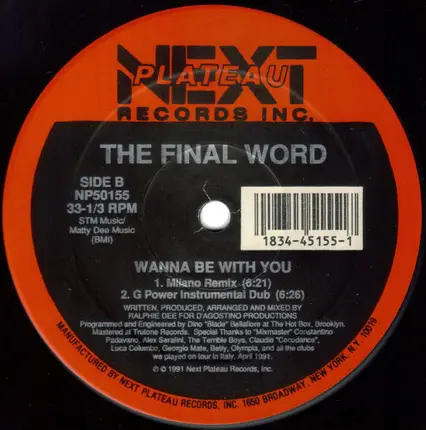 The Final Word - Wanna Be with You