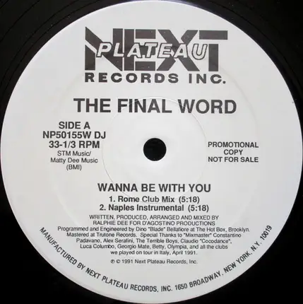 The Final Word - Wanna Be with You