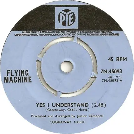 The Flying Machine - Yes I Understand