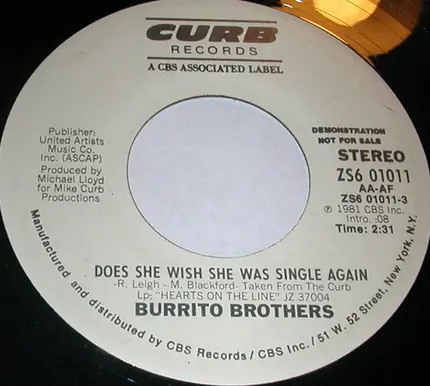The Flying Burrito Bros - Does She Wish She Was Single Again