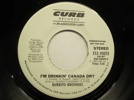 The Flying Burrito Bros - I'm Drinkin' Canada Dry