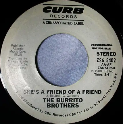 The Flying Burrito Bros - She's A Friend Of A Friend