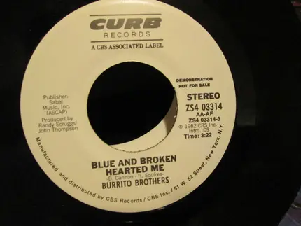 The Flying Burrito Bros - Blue And Broken Hearted Me