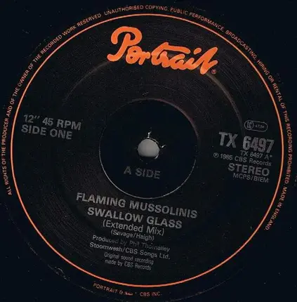 The Flaming Mussolinis - Swallow Glass (Extended Remix)