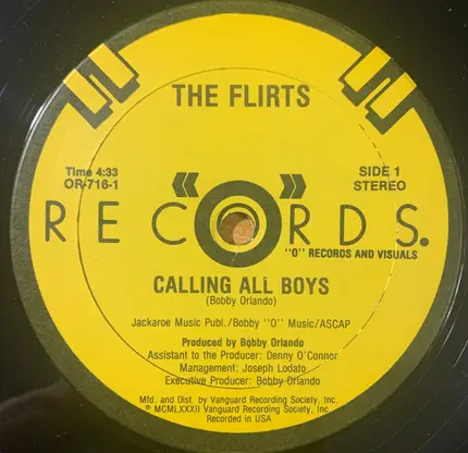 The Flirts - Calling All Boys / Passion