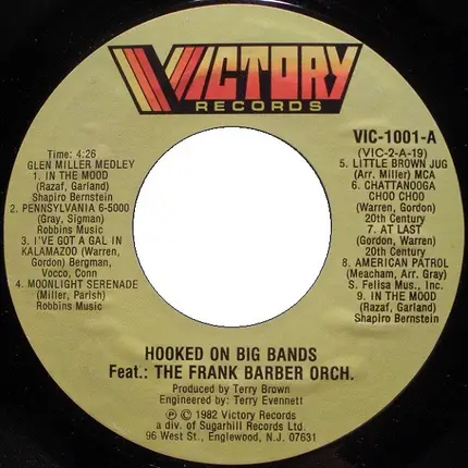 The Frank Barber Orchestra - Hooked on Big Bands
