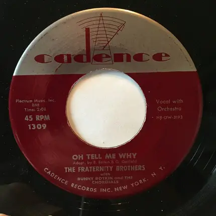 The Fraternity Brothers - Oh Tell Me Why