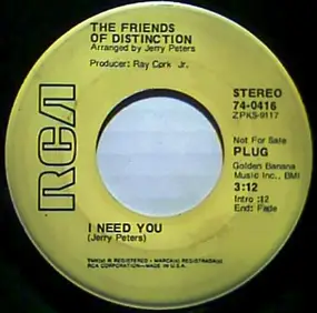 The Friends of Distinction - I Need You / Check It Out