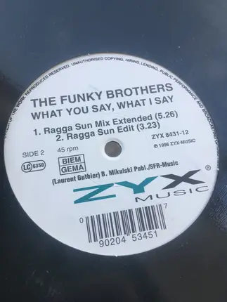 The Funky Brothers - What You Say, What I Say
