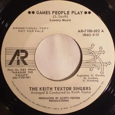 The Keith Textor Singers - Games People Play