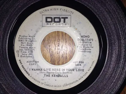 The Kendalls - I Wanna Live Here In Your Love