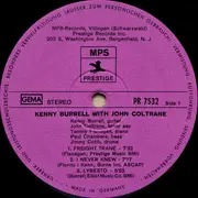 LP - The Kenny Burrell Quintet With John Coltrane - The Kenny Burrell Quintet With John Coltrane