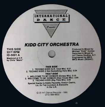 The Kidd City Orchestra - Techno Kidd / Welcome To My Domain