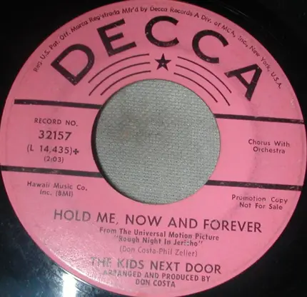 The Kids Next Door - Hold Me, Now And Forever