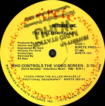 The Killer Whales - Who Controls The Video Screen / When The Shooting Starts