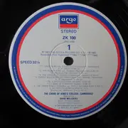 LP - The King's College Choir Of Cambridge directed by David Willcocks - In Dulci Jubilo