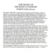 CD - The King's Consort - The Music Of The King's Consort