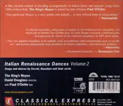 CD - The King's Noyse / David Douglass with Paul O'Dette - Italian Renaissance Dances Volume 2