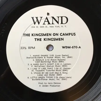The Kingsmen - On Campus