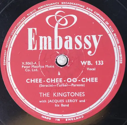 The Kingtones - Unchained Melody / Chee-Chee-OO-Chee
